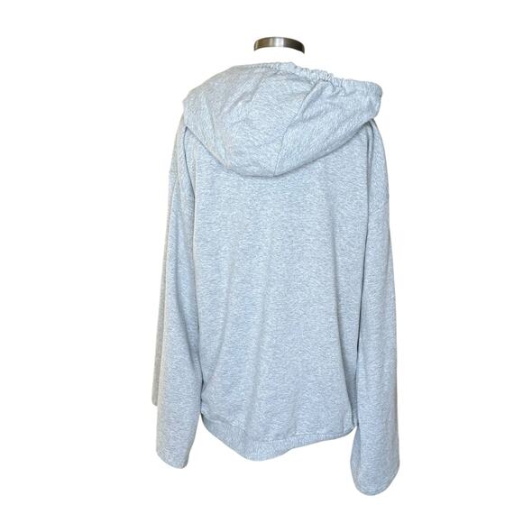 ATU BODY COUTURE Gray Gold Embroidered Pullover Hoodie Women's Size Large - Picture 3 of 9